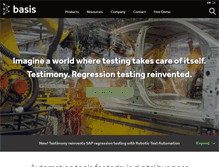 Tablet Screenshot of basistechnologies.com